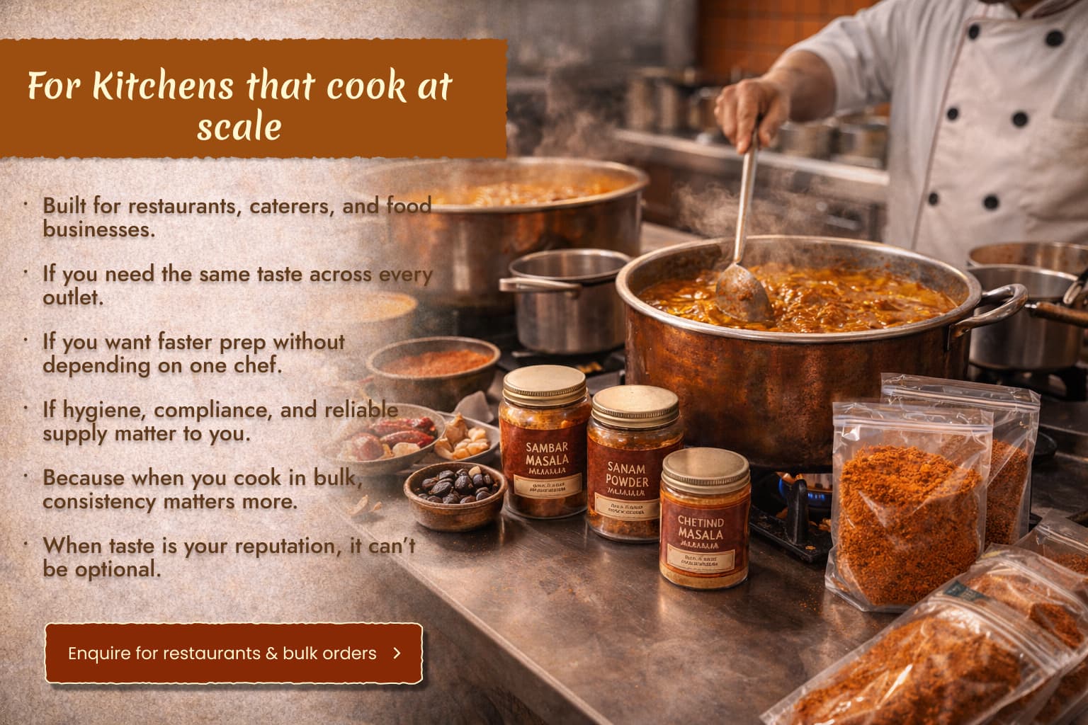 Enquiry for Professional Kitchen